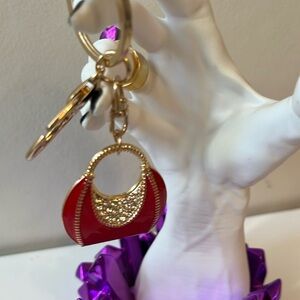 NIP Rhinestone Purse Keychain/ Bag Charms